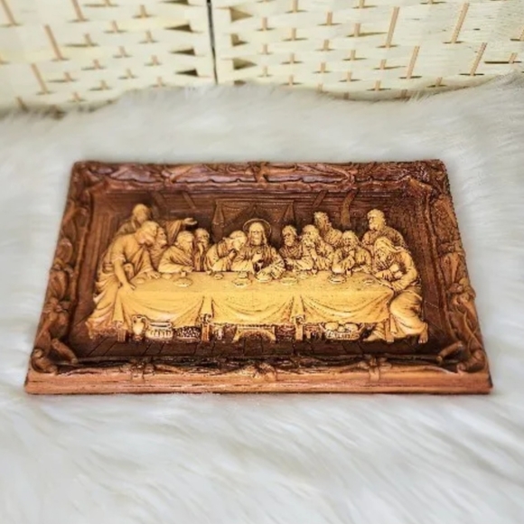Vintage Last Supper Dinner 3D 15x9 Wall Art - Picture 5 of 8